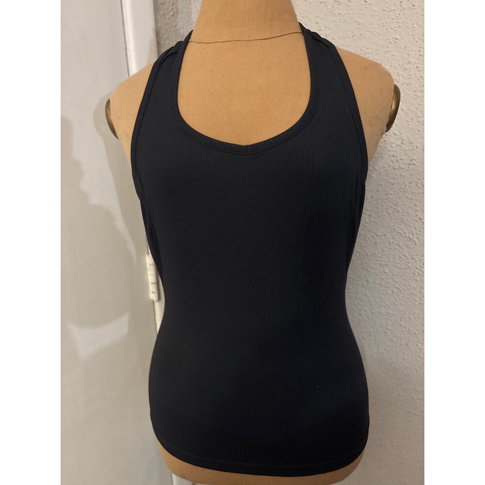 Road Runner Ribbed Black.Racerback Sports Tank M Athletic Athleisure Activewear